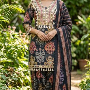 Unique ikat-inspired print